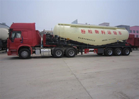 3 Massen-Zement-Behälter-Anhänger-LKW der Achsen-SINOTRUK mit 55-65CBM Weichai Maschine