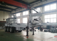 37 Tonnen des Behälter-Seitenstapler-LKW angebrachte Kran-3 Achsen-halb Anhänger-LKW-