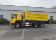 × 4 Sinotruk Howo Tipper Dump Truck 10Wheels 400Hp 6 mittleres anhebendes Gelb