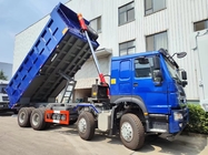 Hohe Pferdestärken des Kraftstoffverbrauch-400HP niedrige blaue Tipper Dump Truck RHD 6×4 12wheels HOWO