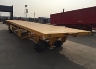 Achsen-Flachbettfracht-Anhänger Mangan-Stahl-3, der schwere Waren 30t transportiert