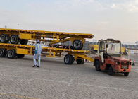 Achsen-Flachbettfracht-Anhänger Mangan-Stahl-3, der schwere Waren 30t transportiert