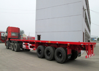 Des Flachbett-Achsen 30-60Tons 13m halb Anhänger-LKW-3 für Behälter-Laden