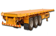 Des Flachbett-Achsen 50Tons 13m halb Anhänger-LKW-3 für Behälter-Laden