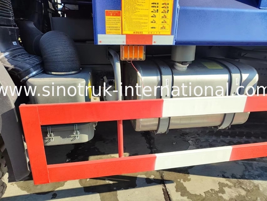 Vollantrieb Niedriger Kraftstoffverbrauch 380 PS Blau HOWO Tipper Truck RHD 6×6 10 Räder