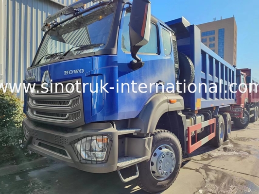 Vollantrieb Niedriger Kraftstoffverbrauch 380 PS Blau HOWO Tipper Truck RHD 6×6 10 Räder