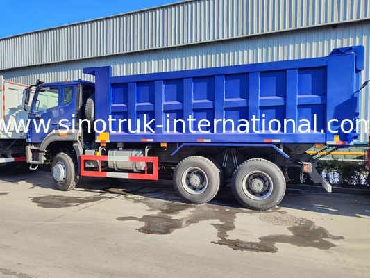 Vollantrieb Niedriger Kraftstoffverbrauch 380 PS Blau HOWO Tipper Truck RHD 6×6 10 Räder