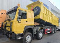 Sinotruk Howo Tipper Dump Truck 400 PS 8 × 4 50-60 Tonnen Lhd 12 Räder Großschachtel