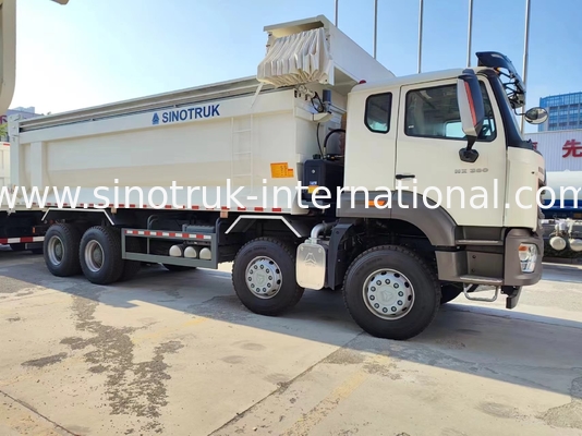 ZZ3317V386JB1R Hohe Leistung Niedriger Kraftstoffverbrauch 380 PS Weißer U-Typ HOWO Tipper Truck