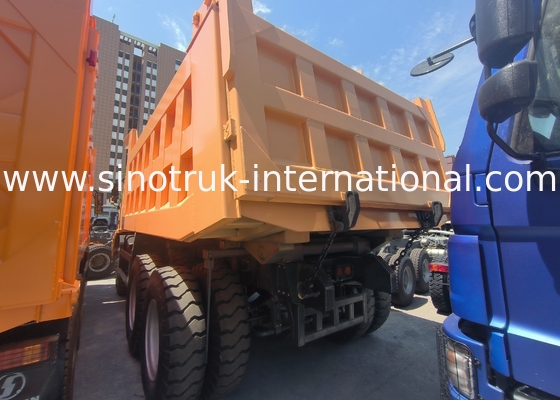 Sinotruk Howo Bergbau-Tipper Dump Truck 90Tons 6 × 4 Hochfeste Stahlfrachtkörper