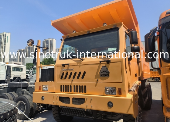 Sinotruk Howo Bergbau-Tipper Dump Truck 90Tons 6 × 4 Hochfeste Stahlfrachtkörper