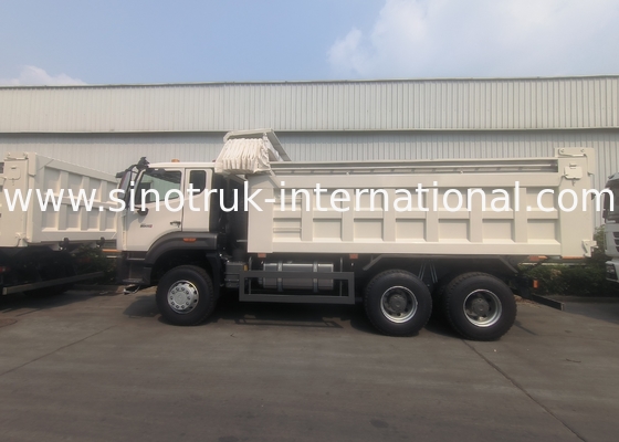 Sinotruk-Tipper-Dump Truck brandneu 6 × 4 Nx 20CBM Weiß mit automatischer Plane