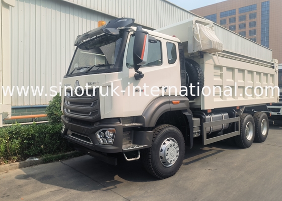 Sinotruk-Tipper-Dump Truck brandneu 6 × 4 Nx 20CBM Weiß mit automatischer Plane