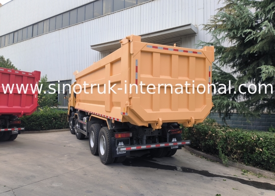 Sinotruk Howo Kipper Dump Truck 8 × 4 Lhd 12 Räder U-Form Tipper Körper Euro 2