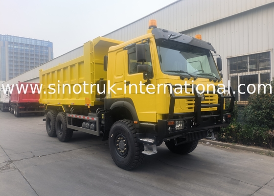Sinotruk Howo Kipper Dump Truck 6 × 6 Allradantrieb mit 14,00R20 Einreifen 380 PS