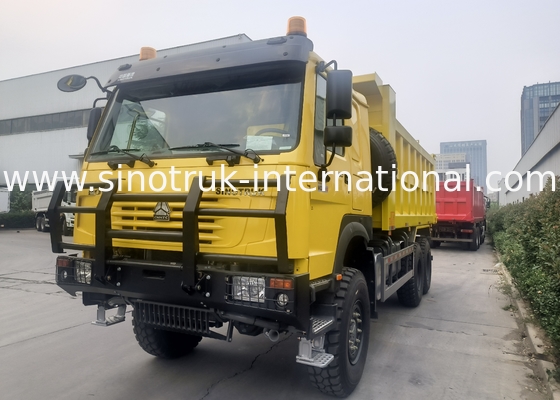 Sinotruk Howo Kipper Dump Truck 6 × 6 Allradantrieb mit 14,00R20 Einreifen 380 PS