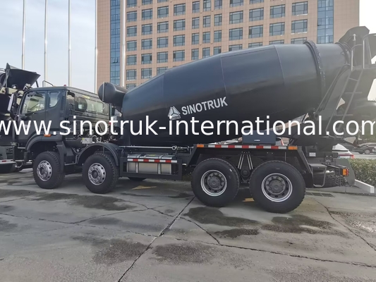 NEW HOWO HOHAN SINOTRUK Betonmischfahrzeug Schwarz 10CBM 380HP 8X4 RHD