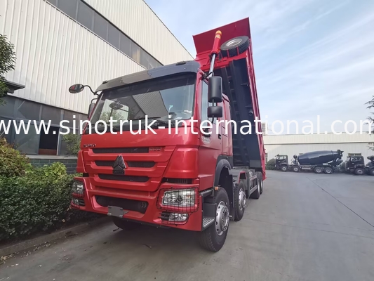 HOWO 12 Räder Sinotruk 8X4 Dump Truck 400 PS für den Bergbau LHD U-Typ Container