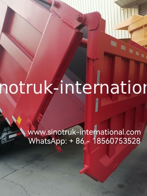 HOWO 12 Räder Sinotruk 8X4 Dump Truck 400 PS für den Bergbau LHD U-Typ Container