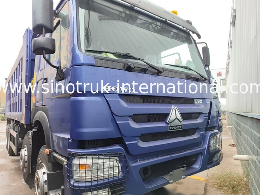 8X4 Blue Tipper Dump Truck 380 PS 12 Räder Weiß H77L ZZ3317V3567B1 U-Typ