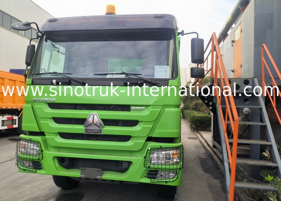 Sinotruk Howo Tipper Dump Truck 380 PS 6 × 4 U-Form Frachtkörper Grüne Farbe