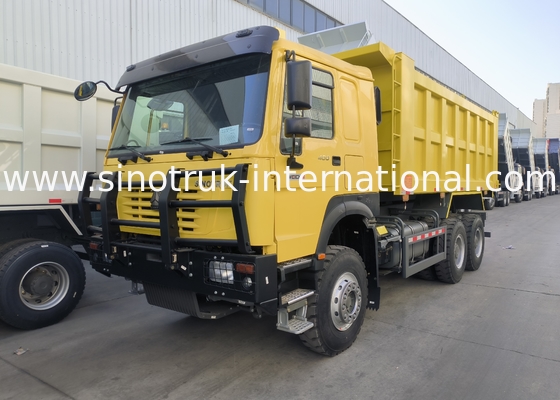 Sinotruk Howo Tipper Dump Truck 6 × 4 Lhd 10 Räder 20CBM Cargo Box Bergbauleger