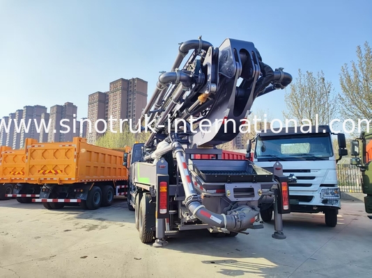 Hochhausmeisterschaft HOWO 380HP Smart Pump Trucks 52m Boom 6x4 Traktion für unvergleichliches vertikales Gießen