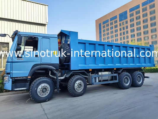 Faszinierender blauer HOWO 8×4 380HP 26.91CBM-Dump-Truck, wo Kraft Präzision in jeder Last trifft!