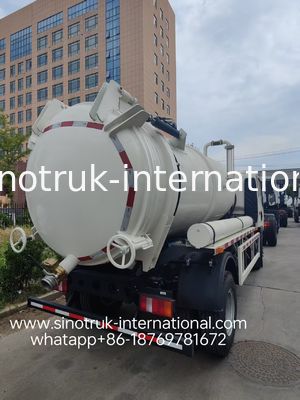 4*2 Antrieb HOWO Abwassersaugwagen: 6m³ Tank, 160 PS, 8.00R20 Reifen, Leichter Abwassersaugwagen, Effizientes Sanitärfahrzeug