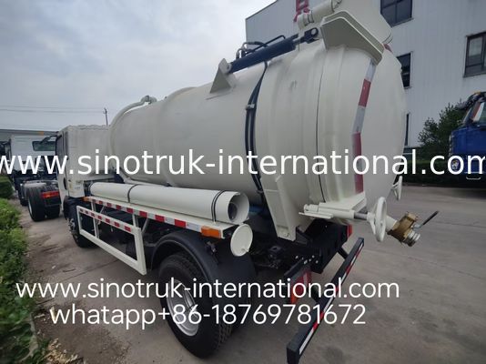 4*2 Antrieb HOWO Abwassersaugwagen: 6m³ Tank, 160 PS, 8.00R20 Reifen, Leichter Abwassersaugwagen, Effizientes Sanitärfahrzeug