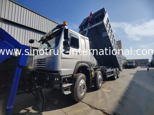 SINOTRUK HOWO 8×4 Dump Truck 400HP + 7800mm Rear Double Door Cargo Box