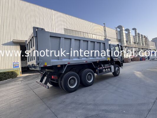 SINOTRUK HOHAN New Howo Tipper Dump Truck Mittleres Heben 6 × 4 RHD Ladekiste 19-20CBM Kundenspezifische Farbe Diamant Silber 400 PS