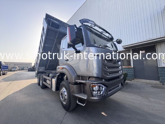 SINOTRUK HOHAN New Howo Tipper Dump Truck Mittleres Heben 6 × 4 RHD Ladekiste 19-20CBM Kundenspezifische Farbe Diamant Silber 400 PS
