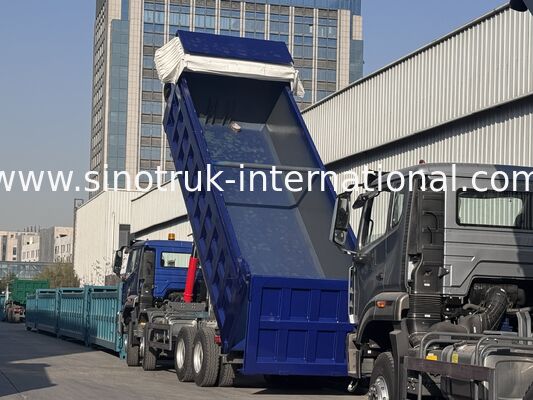 Sinotruk HOHAN New HOWO 8X4 Dump Truck 371 PS H77L Kabine Blau mit elektrischer Plane RHD