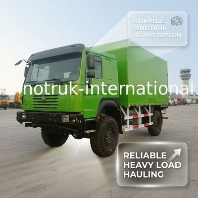 SINOTRUK-Schwerlastwagen mit 4X4 LHD-Antrieb, 5000*2300*2300 mm Ladungstank und 16 Tonnen Hinterachs-Fähigkeit für Schwerlast-Tragen