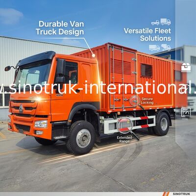 Vielseitiges Kraftwerk: Entdecken Sie die hohe Haltbarkeit und das kostengünstige Design des HOWO 4x2 Van Trucks