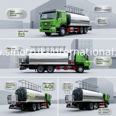 Rechter Bitumen-LKW 6X4 336HP 10CBM des Antriebs-HOWO 7