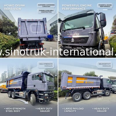 SINOTRUK Schwerlast-Muldenkipper TX mit 380 PS Motor, 30-40 Tonnen Ladekapazität und mittlerem Hubtyp