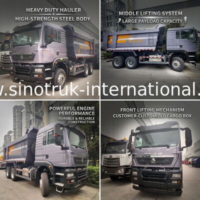 SINOTRUK HOWO TX Muldenkipper mit 380 PS starkem Motor, 30–40 Tonnen Nutzlast und mittlerem Hubsystem