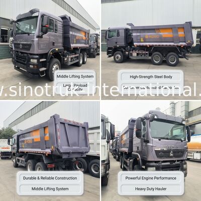 SINOTRUK Schwerlast-Muldenkipper TX mit 380 PS Motor, 30-40 Tonnen Ladekapazität und mittlerem Hubtyp