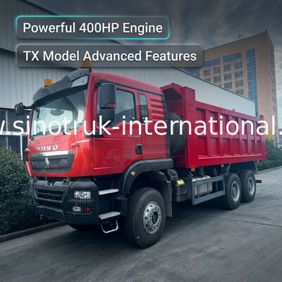 SINOTRUK HOWO TX Modell 400 PS LHD Kipper Kipper 6X4 mit Warnleuchten