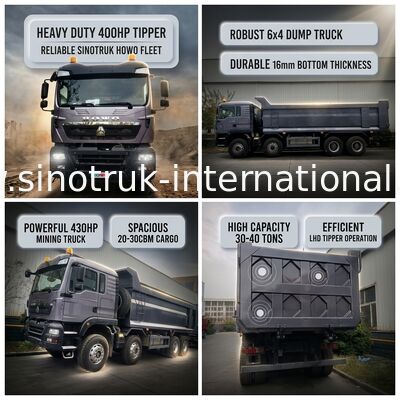 Der Triebwagen SINOTRUK HOWO 400PS 12 Räder LHD 30-40 Tonnen 20-30CBM ZZ3317V356GB1