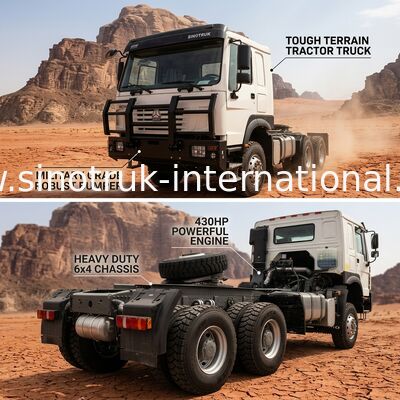 SINOTRUK 430 PS 6 × 4 Traktor mit militärischer Stoßstange