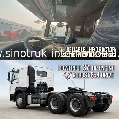 HOWO A7 Gebrauchtzug LHD 6X4 Euro 2 371 PS mit hydraulischer Steuerung