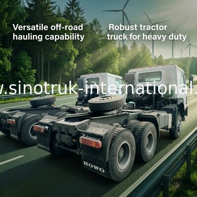 Sinotruk Howo Traktor Truck Rhd Allradantrieb 6 × 6 Weichai 400 PS Weiß