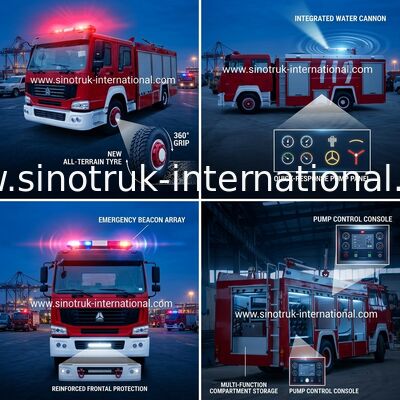 Bergwerk-Staub-Feuer-Angebot-Fahrzeug/moderne Löschfahrzeuge 15-20CBM LHD mit ISO