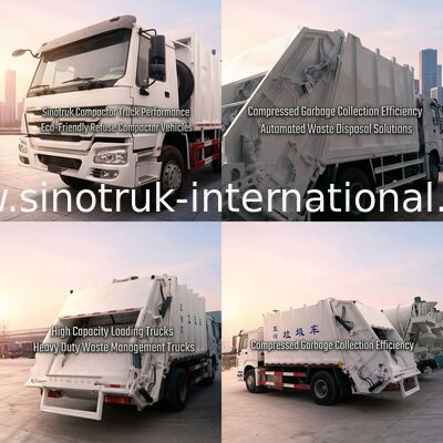 SINOTRUK drückte Müllabfuhr-LKWs 15-16 CBM 290HP ZZ1167M4611 zusammen