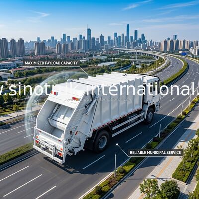 Berufs-4×2 Mülleimer-LKW des Müllwagen-10-12 CBM