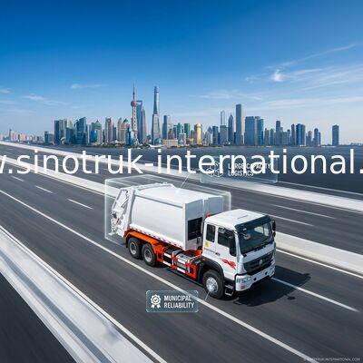 Wagen-entfernbarer Müllwagen SINOTRUK 25CBM 6X4 LHD