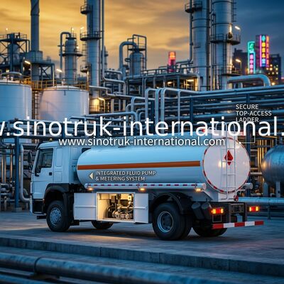 LKW-Kraftstofftank 4x2 Lhd Euro2 290hp SINOTRUK Howo halb